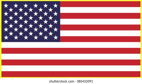 United States flag. Vector illustration