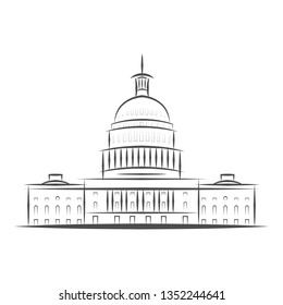 2,352 Capitol Building Outline Images, Stock Photos & Vectors ...