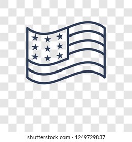 United states icon. Trendy United states logo concept on transparent background from United States of America collection