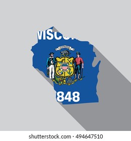 A United States Illustration of Wisconsin