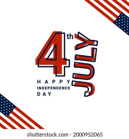 United States Independence Day, 4th of July American Freedom, suitable for backgrounds, t-shirts, clothes, posters, banners and others