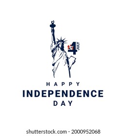United States Independence Day, 4th of July American Freedom, suitable for backgrounds, t-shirts, clothes, posters, banners and others