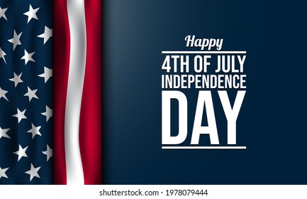 United States Independence Day Background Design. Fourth of July. Vector illustration