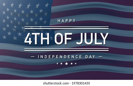 United States Independence Day Background Design. Fourth of July. Vector illustration