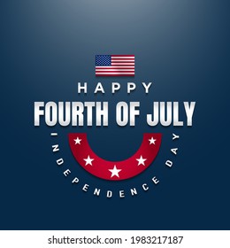 United States Independence Day Background Design. Fourth of July. Vector illustration