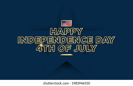 United States Independence Day Background Design. Fourth of July. Vector illustration