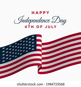 United States Independence Day Background Design. Fourth of July. Vector illustration