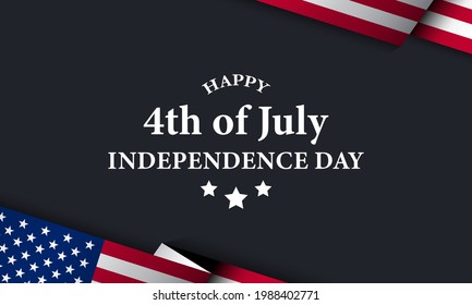United States Independence Day Background Design. Fourth of July. Vector illustration