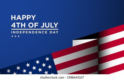 United States Independence Day Background Design. Fourth of July. Vector illustration