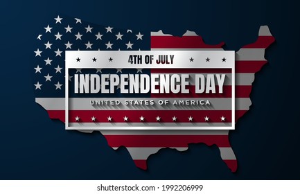 United States Independence Day Background Design. Fourth of July. Vector illustration