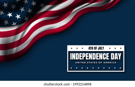 United States Independence Day Background Design. Fourth of July. Vector illustration