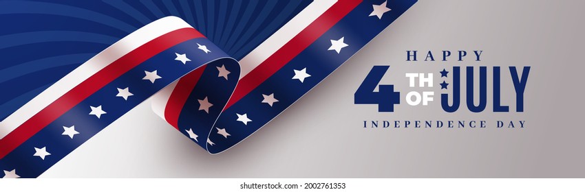 United States Independence Day Background Design. Realistic design for Fourth of July Independence Day. Vector illustration.