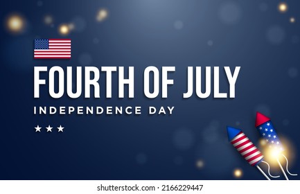 United States Independence Day Background Design. Fourth of July. Vector illustration