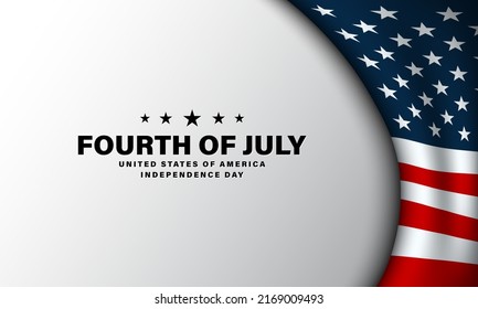 United States Independence Day Background Design. Fourth of July. Vector illustration