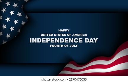 United States Independence Day Background Design. Fourth of July. Vector illustration
