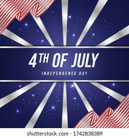 United States Independence Day Celebration. 4th of July Memorial