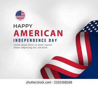 United states Independence Day Celebration Vector Design Illustration. Template for Poster, Banner, Advertising, Greeting Card or Print Design Element