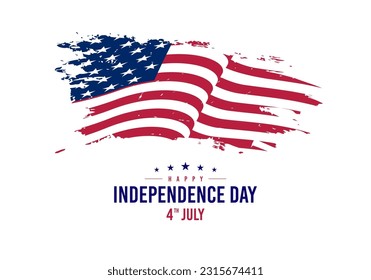 United states independence day celebration illustration 