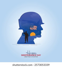 United States Independence Day. Independence Day creative Design for social media post
