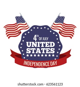 united states independence day stamp festive