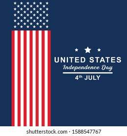 United States Independence Day template design. Vector Eps 10