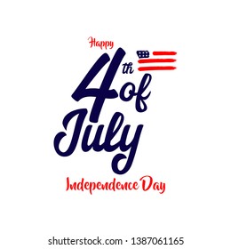 United states independence day vector template. Design for banner, advertising, greeting cards or print. Design happiness celebration.