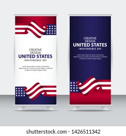 United States Independent Day Poster Creative Design Illustration Vector Template