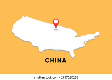 United States Isometric map with location icon vector illustration design