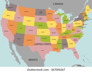 Mapa de los Estados Unidos