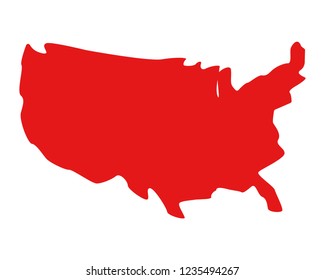 United states map design