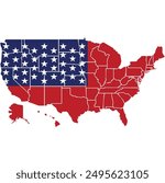 United States Map Eps, All 50 States Outline USA Map Eps, Commercial Digital Eps Instant Download for Cricut or Silhouette	
