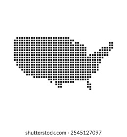 Plantilla de diseño de icono de mapa de Estados Unidos