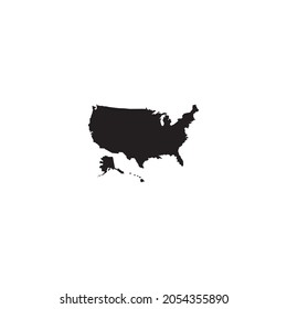 United States map icon vector illustration symbol design.