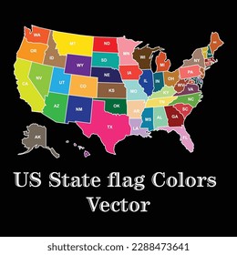 United States Map, Map of USA States, List of States in USA ,VECTOR,AI