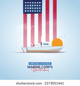 United States Marine Corps Birthday Creative Ads Design