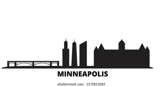 39 Downtown Minneapolis Skyline Bridge Stock Vectors, Images & Vector ...