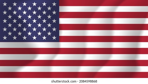 United States National Flag Background Illustration