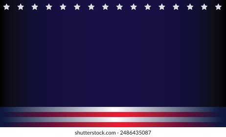 United States national flag silhouette for memorial day background copy space area