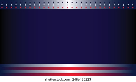 United States national flag silhouette for memorial day background copy space area