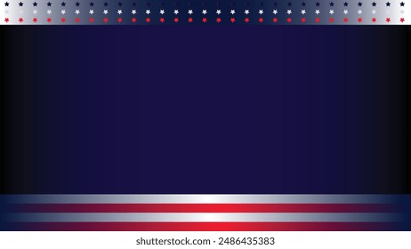 United States national flag silhouette for memorial day background copy space area