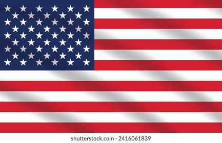 United States national flag vector icon design. United States circle flag. Round of United States flag. 
