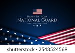 United States National Guard Birthday December 13 Background Vector Illustration