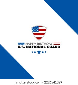 United States National Guard birthday. December 13. Holiday concept. Template for background, banner, card, poster with text inscription