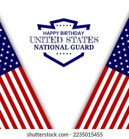 United States National Guard birthday. very useful to post on social media to show appreciation for the United States national guards. 