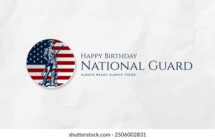 United States National Guard Geburtstag 13. Dezember Hintergrund Vektorgrafik