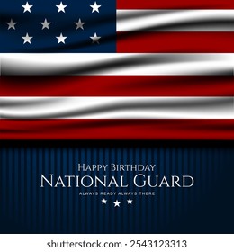 United States National Guard Geburtstag 13. Dezember Hintergrund Vektorgrafik