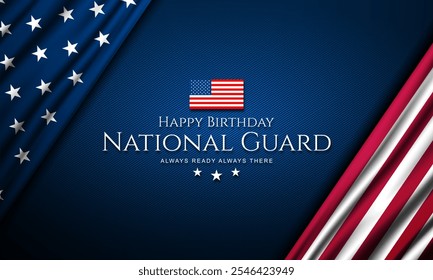 United States National Guard Geburtstag 13. Dezember Hintergrund Vektorgrafik