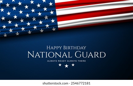 United States National Guard Geburtstag 13. Dezember Hintergrund Vektorgrafik