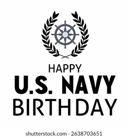 United States Navy background, on October 13th. The birth of the US Navy. Suitable for posters, greeting cards, banner designs.