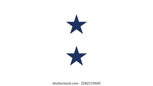 United States Navy Rear Admiral (Non Executive) Flag Vector Illustration Premium Quality